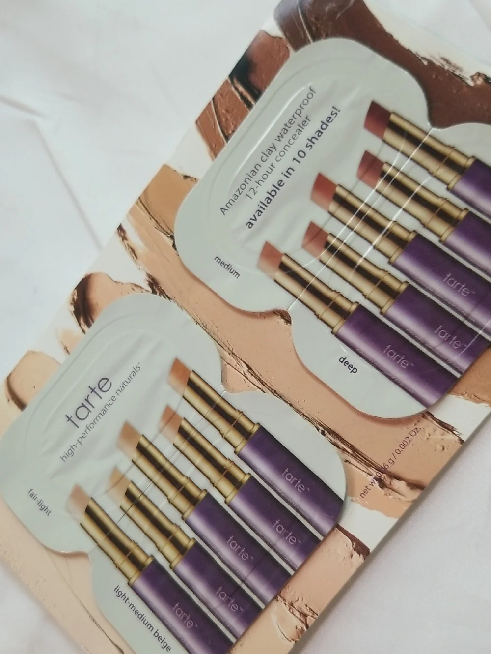 4/25 Bundle Item. Tarte Concealer Samples